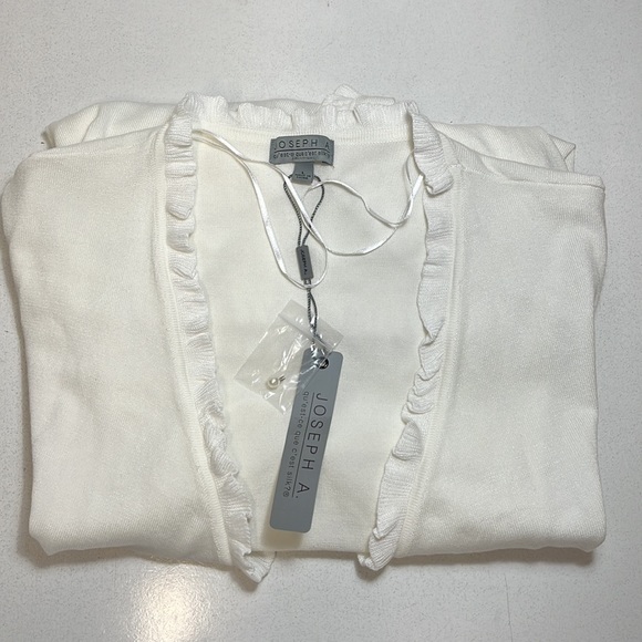 NWT Joseph A Ivory Women’s Cardigan Size L - Picture 13 of 15
